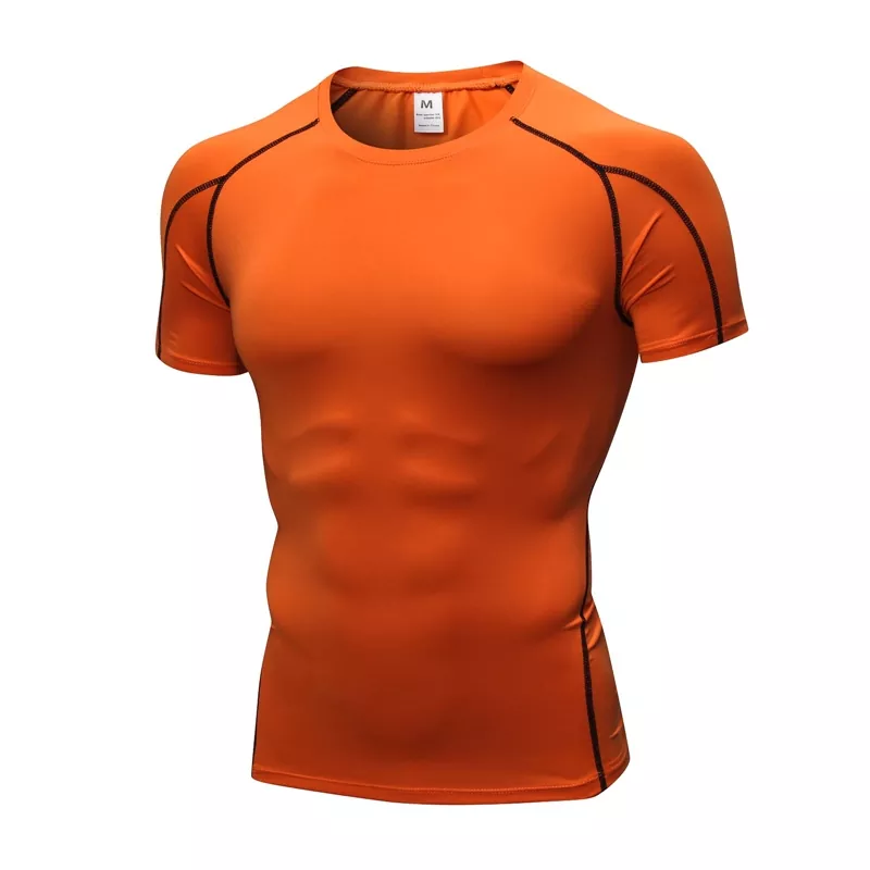 အမျိုးသား အင်္ကျီလက်တို Compression Shirt